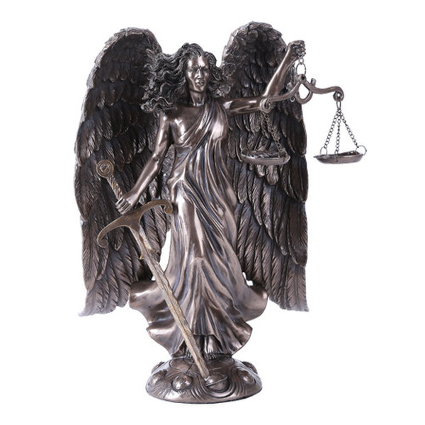 Archangel Raquel Statue Justice Harmony Friend of God mediator Scales